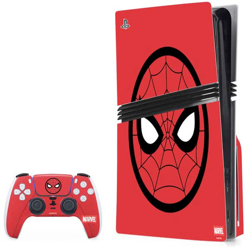 Marvel Spiderman Spiderman Emblem PS5 Pro Disk Bundle  Skin
